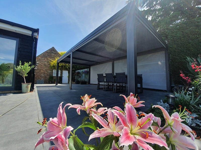 Lynx - 3.5m x 7.2m Manual Louvre Roof Pergola