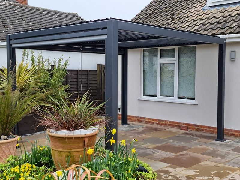 Lynx - 3m x 3.6m Manual Louvre Roof Pergola