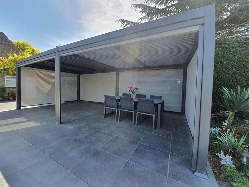 Lynx - 3.5m x 7.2m Manual Louvre Roof Pergola