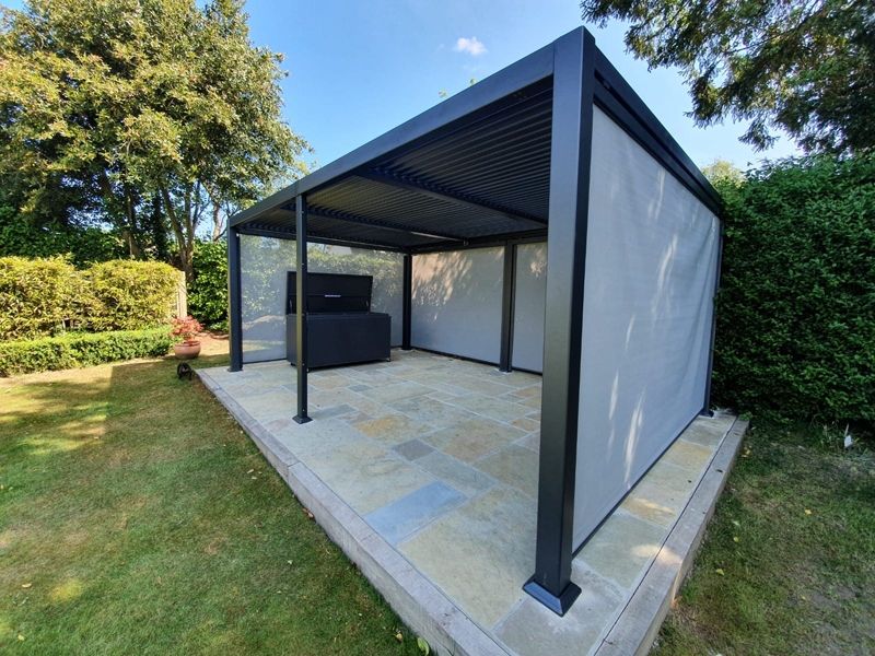 Lynx - 3.5m x 5.4m Manual Louvre Roof Pergola