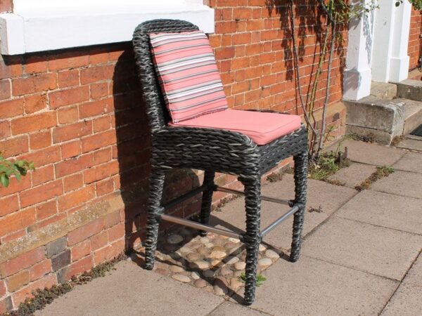 Midnight Montana Rattan Bar Stool