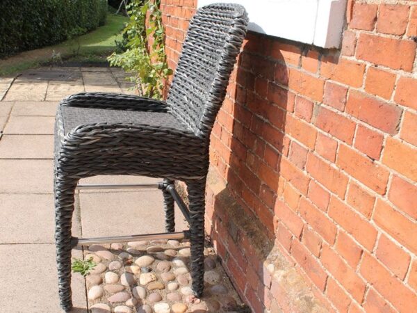 Midnight Montana Rattan Bar Stool