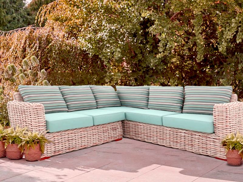 Fiji Rattan Corner Sofa Set