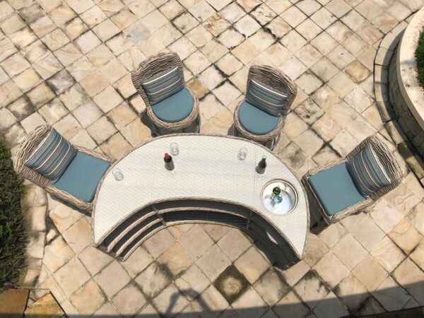 Fiji Rattan Curved Bar