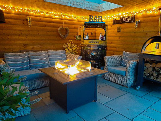 Fiji Rattan Wave Three Seater Sofa