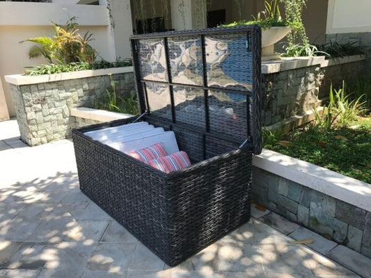 Midnight Montana Rattan Cushion Box