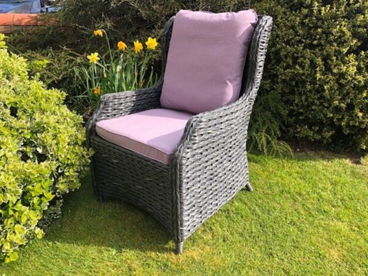 Midnight Montana Rattan Dining Armchair