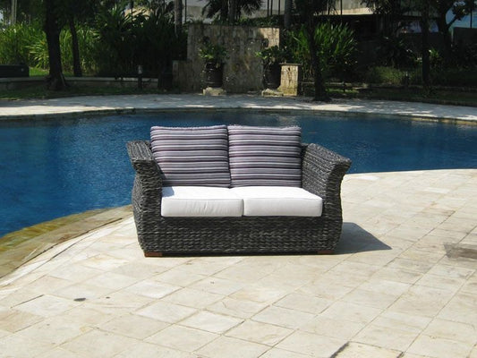 Midnight Montana 2 Seat Rattan Sofa