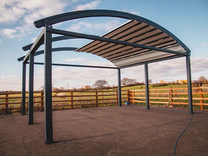 Vega Crescent - 6m x 8m Electric Retractable Awning