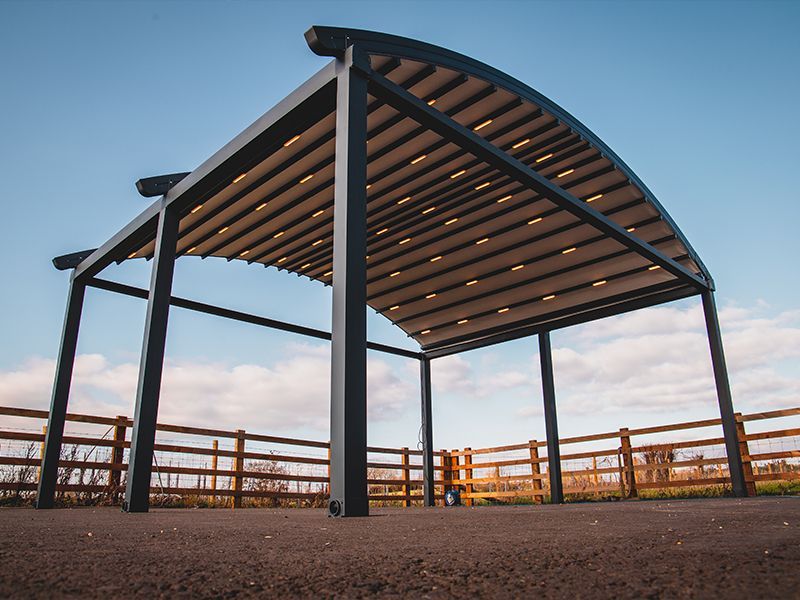 Vega Crescent - 6m x 8m Electric Retractable Awning