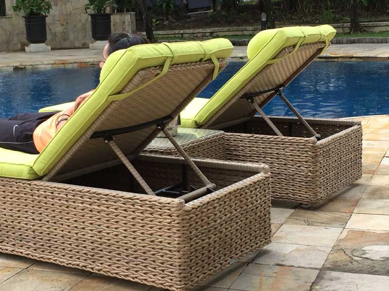 Montana Rattan Sun Lounger