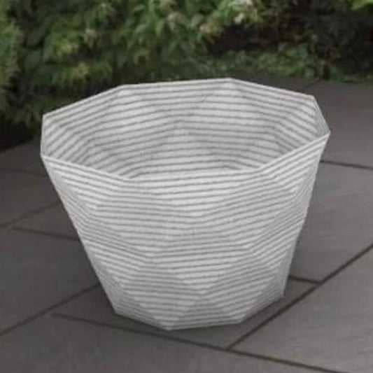 3D Printed Concrete Geo Planter.