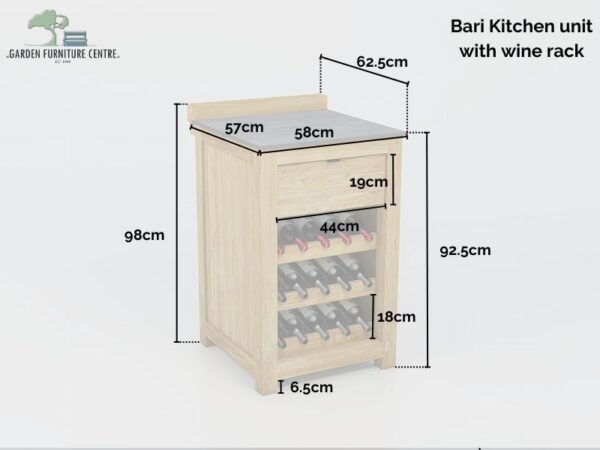 Odesa Kitchen Wine Cabinet Unit