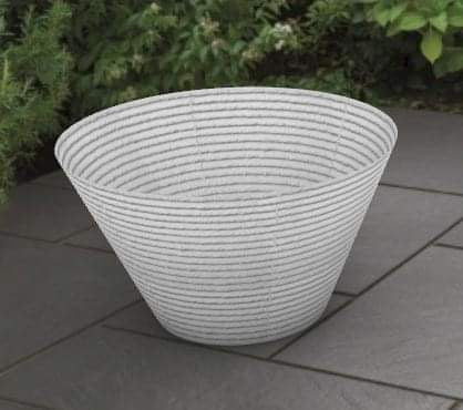 3D Printed Concrete Ribbon Planter.